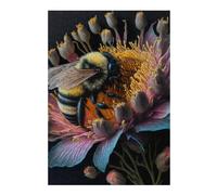 Puzzle Détaillé Bee on Passion Flower pour Adultes, 300 PCS
