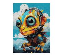 Puzzle Détaillé Cyber Dragon Art Print pour Adultes, 500 PCS
