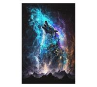 Puzzle Détaillé Galactic Wolf Howling -2 pour Adultes, 1000 PCS