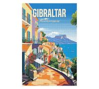 Puzzle Détaillé Gibraltar Mediterranean pour Adultes, 1000 PCS