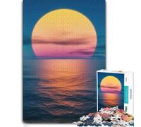 Puzzle Détaillé Sunset Over The Ocean pour Adultes, Format 1000 PCS