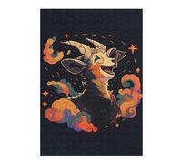 Puzzle Détaillé The Toothless Goat Laugh pour Adultes, Format 300 PCS