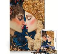 Puzzle Deux Amants Amour Éternel pour Adultes, 1000 pièces, pour se remémorer Le passé, se détendre, s'assembler solidement et Offrir Un Cadeau mémorable (38x26cm)
