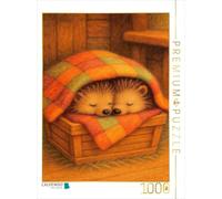 CALVENDO Puzzle Deux hérissons câlinant sous Une Couverture | 1000 pièces de Taille de la Ponte 48 x 64 cm Puzzle Photo pour des Heures heureuses