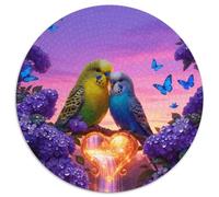 Puzzle Deux Perroquets 1000 Pièces pour Adultes Et Enfants, Défi Cérébral Et Jeu Complexe, Puzzle Fleurs Violettes, DéCoration, Cadeau Adulte 1000pcs (67.5x67.5cm)