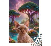 Puzzle Devon Rex 1000 Pièces pour Adultes Et Enfants, Défi Stimulant Et Anti-Stress, Puzzles Île Fantastique, DéCoration, Cadeau Adulte 52x38cm/1000pcs