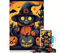 Puzzle d'halloween Effrayant de 1000 pièces pour Adultes et Adolescents, Jouet Anti-Stress, pour Les fêtes (50x75cm)