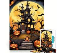 Puzzle d'halloween Effrayant de 1000 pièces pour Adultes, Jeu cognitif Amusant à Assembler Ensemble, pièce de Collection Artistique (38x26cm)