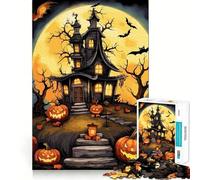 Puzzle d'halloween Effrayant de 1000 pièces pour Adultes, Jeu cognitif Amusant à Assembler Ensemble, pièce de Collection Artistique (38x52cm)
