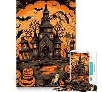 Puzzle d'halloween Effrayant de 1000 pièces pour Adultes, Jouet de réflexion, à Faire à la Maison, à apprécier, découpe Fine, Cadeau de Noël (38x26cm)