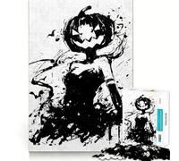 Puzzle d'halloween en Forme de Citrouille, 1000 pièces, pour Adolescents, Jeu de réflexion, Design paisible et Amusant, Cadeau Unique (50x75cm)