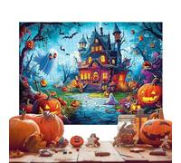 Puzzle d'Halloween - Grand jouet de jeu de 1 000 pièces, scène hantée festive, bords lisses entrelacés, motif imprimé aux couleurs vives | pour adultes adolescents réunion de famille célébration d'Hal