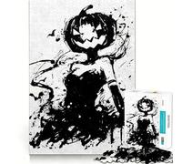 Puzzle d'halloween pour Fille avec tête de Citrouille, 1000 pièces, pour Adolescents, pour se remémorer, Booster, Passer Un Moment Serein, découpe Lisse, Cadeau élégant (38x26cm)