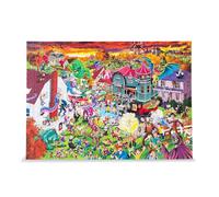 Puzzle d'horreur de 1000 pièces | Casse-tête amusant pour adultes, jouets et jeux pour adultes | 71,1 x 50,8 cm