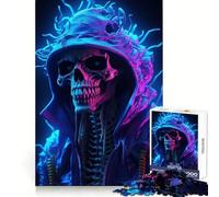 Puzzle d'horreur tête de Mort 1000 pièces pour Adolescents, Jouet Intelligent, Passe-Temps à la Maison, découpe précise, Cadeau attentionné 38x52cm