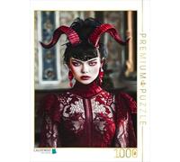 Puzzle · Diablesse en Robe de Velours. Scène Gothique | Diablesse en robe de velours · Scène gothique · 1000 pièces · Format assemblé 64 × 48 cm · CALVENDO Puzzle