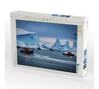 Puzzle · Die Ruhe der Polarmeere in Einer einzigen Spur | Eisberge in Langzeitbelichtung · 1000 pièces · Format assemblé 64 × 48 cm · CALVENDO Puzzle