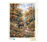 Puzzle · Die Wildschweine | Die Wildschweine · 1000 pièces · Format assemblé 64 × 48 cm · CALVENDO Puzzle