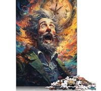 Puzzle Dieu du Temps, Jouets de décompression, Puzzle en Carton 100% recyclé pour Adultes, Cadeaux de Noël, 1000 pièces (75 x 50 cm)