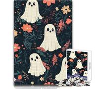 Puzzle Difficile à Motif Floral fantomatique pour Adultes, 1000 pièces, Jeu éducatif Stimulant l'esprit, Cadeau Unique à Valeur sentimentale, Dimensions:50x75cm