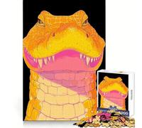 Puzzle Difficile Alligator Souriant pour Adultes, 1000 pièces, Jeu de logique, Lien Familial, découpe de précision, Surprise chaleureuse 38x26cm
