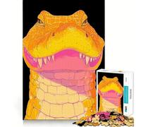 Puzzle Difficile Alligator Souriant pour Adultes, 1000 pièces, Jeu de logique, Lien Familial, découpe de précision, Surprise chaleureuse 38x26cm
