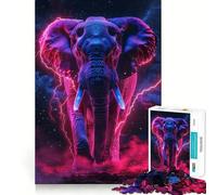 Puzzle Difficile Animaux de l'espace pour Adultes, 1000 pièces, défi Mental, Jeu de réflexion, détente, découpe précise, Cadeau mémorable (38x52cm)