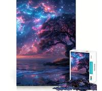 Puzzle Difficile Arbre de Vie Sakura pour Adultes, 1000 pièces, Jeu intellectuel, Moment de détente, découpe de qualité, Cadeau Exquis (38x52cm)