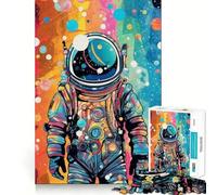 Puzzle Difficile Astronaute Arc-en-Ciel pour Adultes, 1000 pièces, défi Mental, Jeu de réflexion, détente, découpe précise, Cadeau mémorable (50x75cm)