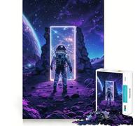 Puzzle Difficile Autel néon de l'espace Violet pour Adultes, 1000 pièces, Jeu Intelligent, à Assembler soi-même, Cadeau Festif (38x52cm)