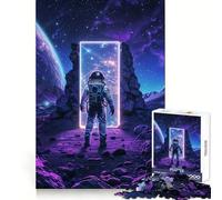 Puzzle Difficile Autel néon de l'espace Violet pour Adultes, 1000 pièces, Jeu Intelligent, à Assembler soi-même, Cadeau Festif (38x52cm)