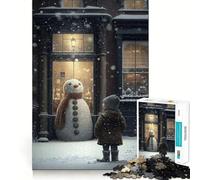 Puzzle Difficile Bonhomme de Neige III pour Adultes, 1000 pièces, défi Mental, Jeu de détente, découpe précise, Cadeau mémorable (50x75cm)