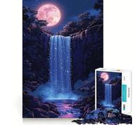 Puzzle Difficile Cascade Nocturne pour Adultes, 1000 pièces, Jeu Intelligent, à Assembler soi-même, Cadeau Festif (38x26cm)