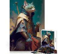 Puzzle Difficile Chat Magicien pour Adultes,1000 pièces,pour développer sa mémoire,se détendre et Passer Un Moment agréable Bords Nets Idée Cadeau de Noël (50x75cm)