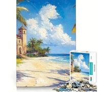 Puzzle Difficile Château de Sable pour Adultes, 1000 pièces, Jeu intellectuel, Moment de détente, découpe de qualité, Cadeau Exquis (38x26cm)
