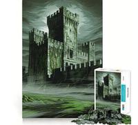 Puzzle Difficile Château envahi par la végétation pour Adultes, 1000 pièces, Jeu de logique Solide, Amusant et Simple, découpe de précision, Cadeau de Noël (38x52cm)