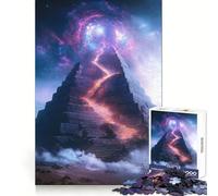 Puzzle Difficile Chemin de la Pyramide Mystique pour Adultes, 1000 pièces, Jeu de logique Solide, Moments de Partage, Bords Nets, (38x52cm)