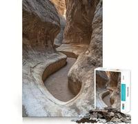 Puzzle Difficile Chemin étroit dans Un Canyon pour Adultes, 1000 pièces, Think Toy, Divertissement paisible, découpe Nette, Belle œuvre d'art (38x52cm)