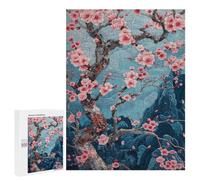 Puzzle Difficile Cherry Blossom Japan Art pour Adultes, 500 PCS, comme Pause Créative pour Les Amateurs Patients, pour Les Soirées Jeux