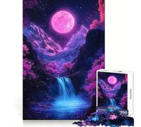 Puzzle Difficile Chutes lunaires mystiques pour Adultes, 1000 pièces, Think Toy, Divertissement paisible, découpe Nette, œuvre d'art (50x75cm)
