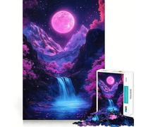 Puzzle Difficile Chutes lunaires mystiques pour Adultes, 1000 pièces, Think Toy, Divertissement paisible, découpe Nette, œuvre d'art (50x75cm)