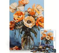 Puzzle Difficile Coquelicots Rouges pour Adultes 1000 pièces Soulagement, Calme, découpe Lisse, Cadeau Classique (38x52cm)