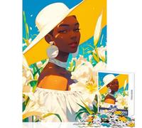 Puzzle Difficile de 1000 pièces pour Adultes représentant la Reine des Lys Jeu éducatif pour Les Amateurs de Jeux et d'œuvres d'art Dimensions 38x52cm