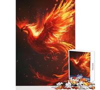 Puzzle Difficile de 1000 pièces pour Adultes représentant Le phénix et Les Animaux de feu Jeu éducatif idéal pour Les Amateurs de Jeux et d'œuvres d'art Dimensions 38x26cm