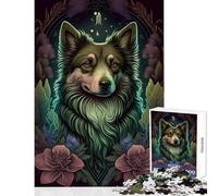 Puzzle Difficile de 1000 pièces pour Adultes, représentant Un Berger Australien Décoration, Jouet et idée Cadeau Jeu éducatif Chaque pièce est Unique Dimensions 38x26 cm