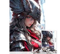 Puzzle Difficile de 1000 pièces pour Adultes représentant Une guerrière Valkyrie Jeu éducatif pour Les Amateurs de Jeux et d'œuvres d'art Dimensions 50x75cm