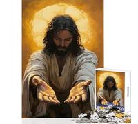 Puzzle Difficile de 1000 pièces pour Adultes représentant Une Peinture de Jésus-Christ Jeu éducatif pour Les Amateurs de Jeux et d'œuvres d'art Dimensions 50x75cm