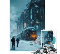 Puzzle Difficile de 1000 pièces pour Adultes Train futuriste dans Les Montagnes enneigées Idéal pour Un Anniversaire ou Noël Décoration Parfaite Jeu éducatif Convient aux Personnes de 14 Ans et Plus