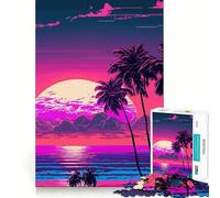 Puzzle Difficile de 1000 pièces représentant des paysages de Plage au Coucher du Soleil idéal pour Adultes Jeu de logique de précision et de chaleureuse Parfait pour renforcer Les Liens