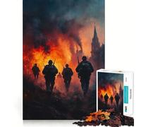 Puzzle Difficile de 1000 pièces représentant des Soldats en Temps de Guerre, idéal pour Adultes Un Jeu Stimulant pour l'esprit, Un Moment de détente et de précision Un Cadeau mémorable (50x75cm)
